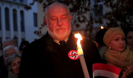 Protest gegen die Rehabilitierung des antisemitischen Historiker...