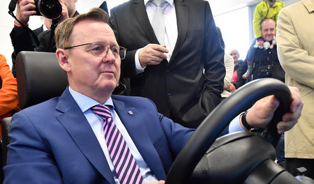 Immer am Puls des Fortschritts: Der Thüringer Linke-Ministerpräs...
