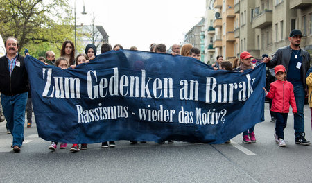 Eine Demonstrationen der Initiative zur Aufklärung des Mordes an...