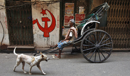 Kommunistisches Graffiti in Kolkata Kommunistisches Graffiti in Kolkata