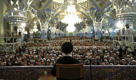 »Revolutionsführer« Ajatollah Ali Khamenei während einer Rede in...