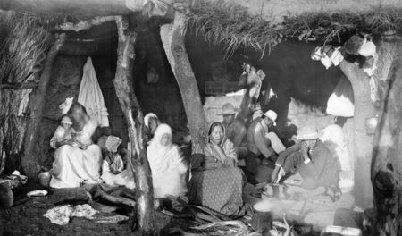 Eine Familie von Yaqui, geflohen nach Arizona, 1918