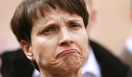 Unter Beschuss aus den eigenen Reihen: AfD-Chefin Frauke Petry w...