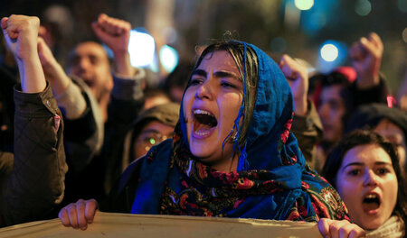 Proteste gegen die Erdogan-Regierung am Montag in Istanbul
