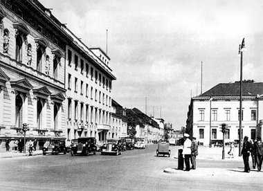 Blick in die Wilhelmstraße, seit 1871 das Machtzentrum des neu e...