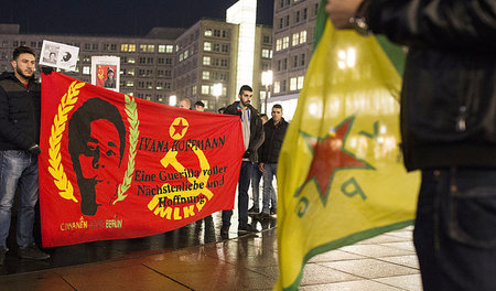 Kundgebung auf dem Berliner Alexanderplatz zur Erinnerung an die...