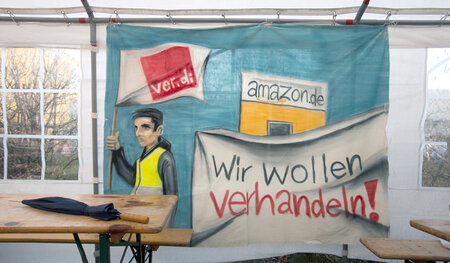 Ziel der Streiks bei Amazon: Die Aufnahme von Tarifverhandlungen... Ziel der Streiks bei Amazon: Die Aufnahme von Tarifverhandlungen...