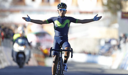 Der Giro wird soooo lang: Nairo Quintana vom Team ­Movistar (nac...