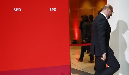 Ende der SPD-Selbsthypnose: Parteivorsitzender Martin Schulz am ...