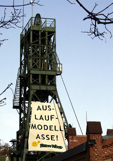 Protest am Förderturm: Der Widerstand nimmt zu Protest am Förderturm: Der Widerstand nimmt zu