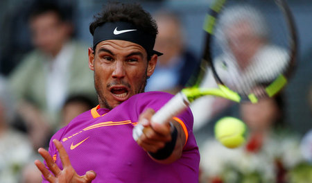 Mittelohrentzündung? Rafael Nadal in Madrid