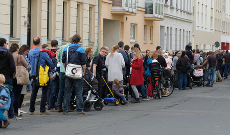 In Leipzig kam es am Samstag zum Massenansturm, als eine Kindert...