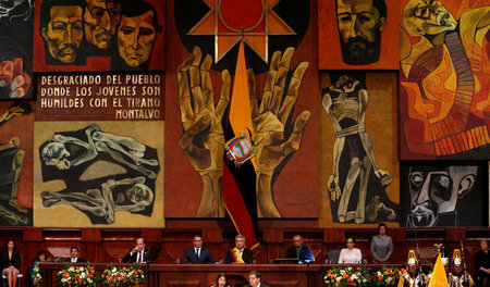 Feierliche Inauguration: Am Mittwoch wurde Lenín Moreno vor der ...