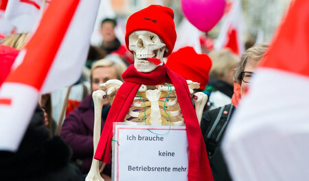 Proteste gegen die Betriebsrenten gab es bereits vor den neuen V...