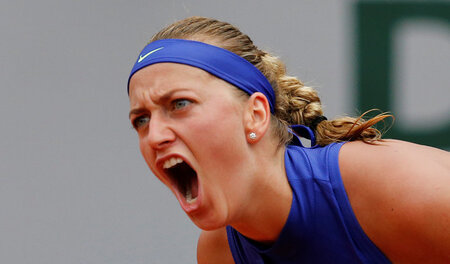 Kämpferin: Früher als erhofft stand Petra Kvitova nach ihrer sch...