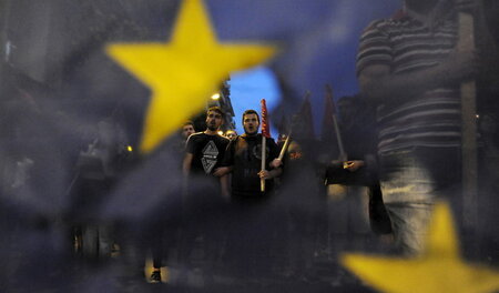 Proteste gegen die Kürzungsdiktate der EU in Griechenland (Thess...