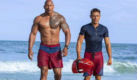 »The day Dwayne Johnson became President«, hier mit Zac Efron (r...