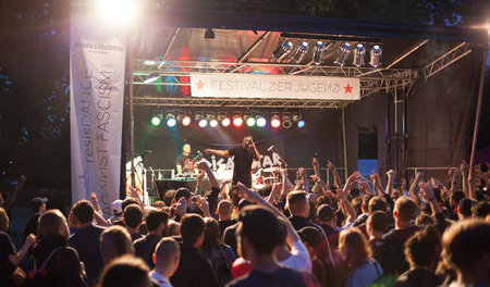 Die ganz große Show: Am Samstag abend heizte der Rapper Disarsta... Die ganz große Show: Am Samstag abend heizte der Rapper Disarsta...