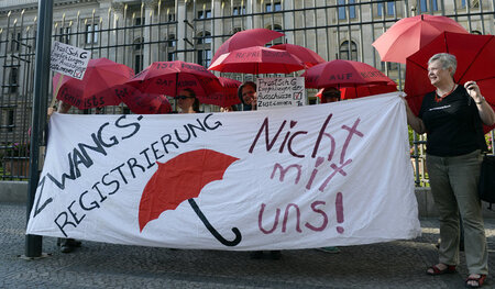 Prostituierte wehren sich seit langem gegen das Gesetz – hier be...