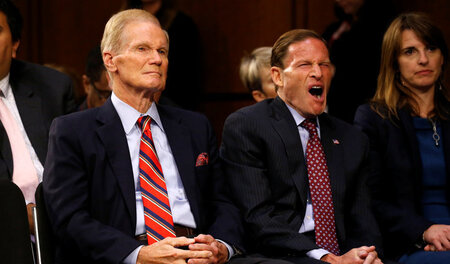 Die Senatoren Clarence William »Bill« Nelson (links) und Richard... Die Senatoren Clarence William »Bill« Nelson (links) und Richard...