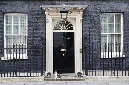 Larry, Hauskater der Downing Street 10 in London, der Residenz d...