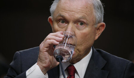 Jefferson »Jeff« Sessions am Dienstag vor dem Geheimdienstaussch...