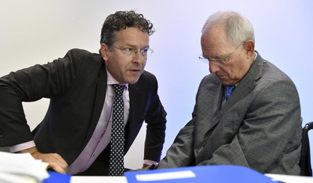 Lenker der Euro-Finanzminister-Equipe: Gruppenchef Jeroen Dijsse...