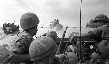 Israelische Truppen während des Sechstagekriegs am 5. Juni 1967