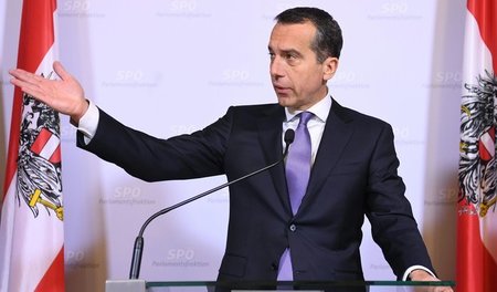 Österreichs Bundeskanzler Christian Kern (SPÖ) am 14. Juni in Wi...