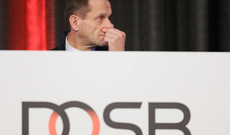 Zeigt sich verschnupft: DOSB-Präsident Alfons Hörmann