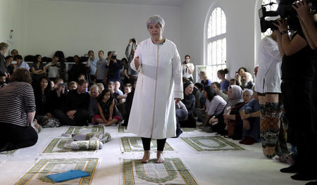 Die Rechtsanwältin Seyran Ates bei der Eröffnung der Ibn-Rushd-G...