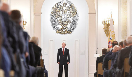Die Ressourcen nicht überschätzen: Wladimir Putin am 12. Juni 20...