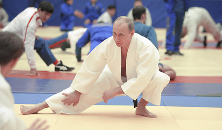 »Schön, schön«: Präsident bei einer Trainingseinheit in St. Pete...