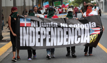 Demonstration für die Unabhängigkeit am 11. Juni in Puerto Ricos...