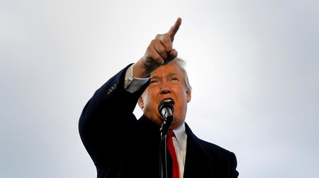Marschbefehl: Donald Trump schickte am Montag seinen Sprecher Se...