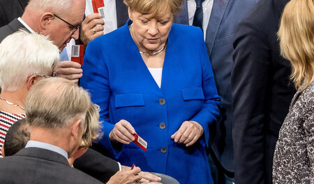 Die Bundeskanzlerin stimmte am Freitag mit »Nein«