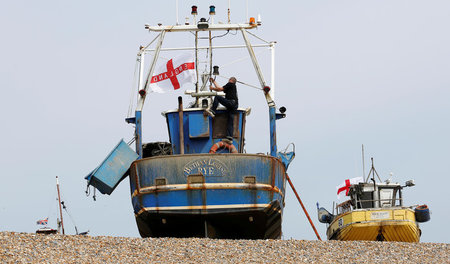 Fischerboot vor der Küste Englands (9. Mai 2016)