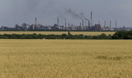 Umkämpfe Industrieanlage: Die Kokerei in Awdijiwka befindet sich... Umkämpfe Industrieanlage: Die Kokerei in Awdijiwka befindet sich...