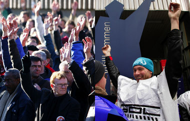 »Wir kämpfen weiter« – Streikende am Donnerstag im französischen... »Wir kämpfen weiter« – Streikende am Donnerstag im französischen...