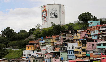 Das Stadtviertel 23 de Enero in Caracas ist für seine kämpferisc...