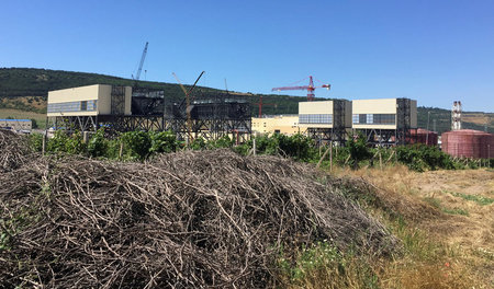 Ob hier Turbinen von Siemens zu finden sind? Im Bau befindliches...