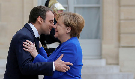 Macron und Merkel: Ein Herz und eine Seele