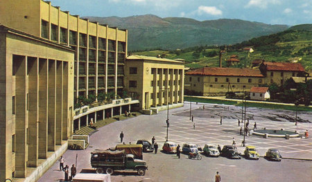 Es war mal eine jugoslawische Moderne: Sarajevo, Bahnhof, ca. 19...