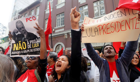 An der Seite Lulas: Anhänger des Expräsidenten demonstrieren geg...