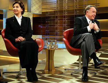 Bei »Anne Will« hatten sich Margret Suckale und Manfred Schell n... Bei »Anne Will« hatten sich Margret Suckale und Manfred Schell n...