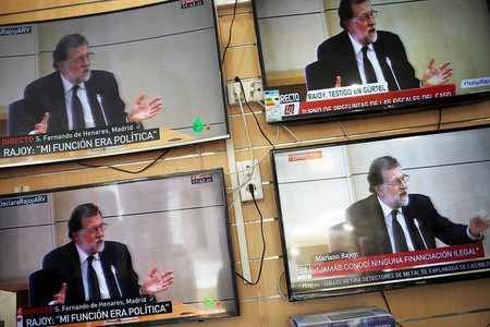 Die Aussagen Rajoys wurden von fast allen spanischen Fernsehsend...