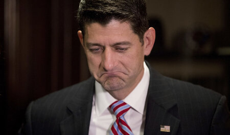 Der Sprecher des US-Repräsentantenhauses, Paul Ryan, während ein... Der Sprecher des US-Repräsentantenhauses, Paul Ryan, während ein...