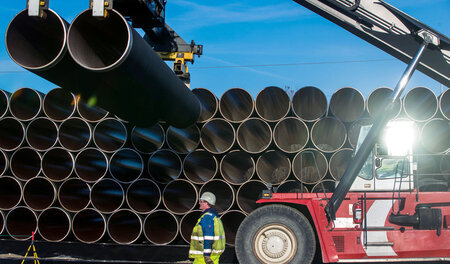 Auf günstiges russisches Gas möchte die deutsche Wirtschaft lieb... Auf günstiges russisches Gas möchte die deutsche Wirtschaft lieb...