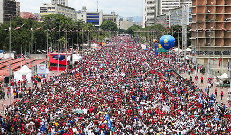 Großdemonstration der Chavistas am Donnerstag in Caracas