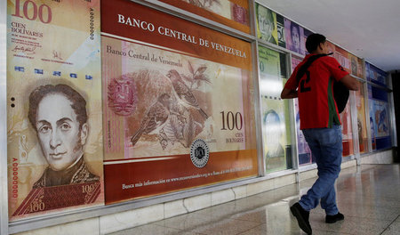 Bild aus der Zentralbank Venezuelas in Caracas